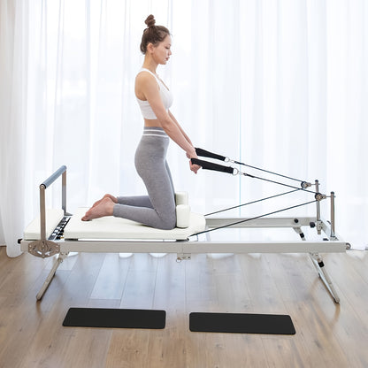 Pilatesapparaat – Pilates Reformer – Pilates Machine – Fitnessapparaat – Core Trainer – Inklapbaar & Compact – Stalen Frame – Verstelbare Weerstand