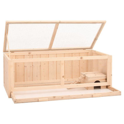 Premium Solid Pine Wood Hamster Cage, 104x52x38 cm – Provide Ample Space for Your Pets