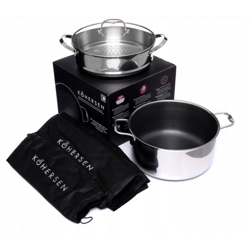 BLACK CUBE NON-STICK FRYING PAN 28CM 8.3L FOR COOKING ON GAS