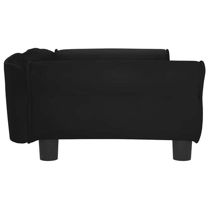 Hondenmand – Hondenbed – Huisdierbed – Dogbed – Dierenmand – Zwart Fluweel – 95x55x30 cm – Comfortabel & Zacht