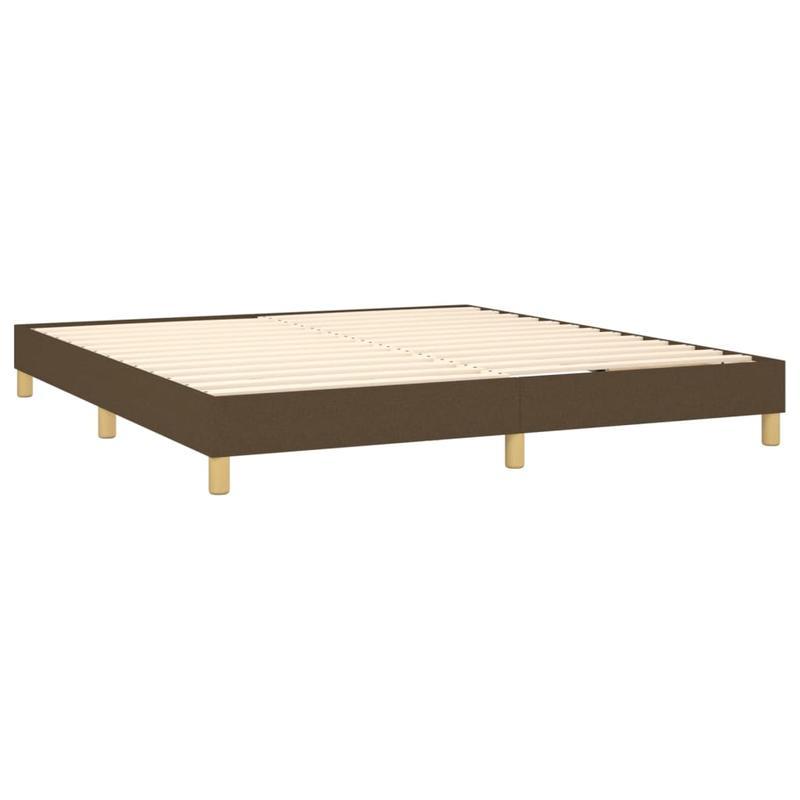 Modern Minimalist Bed Frame - Heavy-Duty Construction, Easy Assembly, Space-Saving Design, Compatible with All Mattresses, Ideal for Small Bedrooms & Apartments - Marrone Scuro (Dark Brown) - No Power Needed, Apartment Furnit