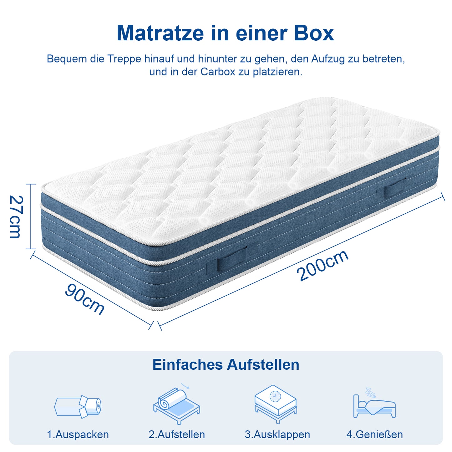 Multilayer Hybrid Queen Mattress - Multiple Sizes & Styles Available Ergonomic Design with Memory Foam and Pocket Spring Medium Firm Feel
