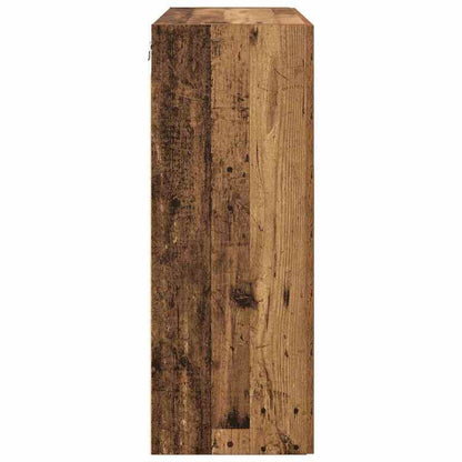 Wandkast – Muurkast – Opbergkast – Hangkast – Houten Kast – Bruin – Duurzaam Hardhout – 69,5 x 34 x 90 cm