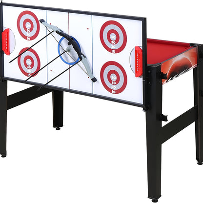14 in 1 Multifunctional Game Table | Billiards, Table Tennis, Air Hockey & 11 More Games | Perfect for Gatherings & Parties, Adult Indoor Entertainment Essential, Made of Wood, Red Color