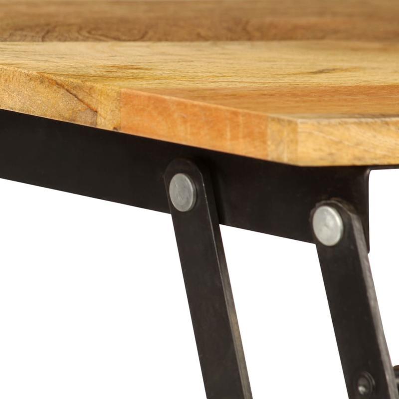 Coffee Table 110X55X35 Cm Solid Mangowood Practical, Removable, Suitable for All Seasons