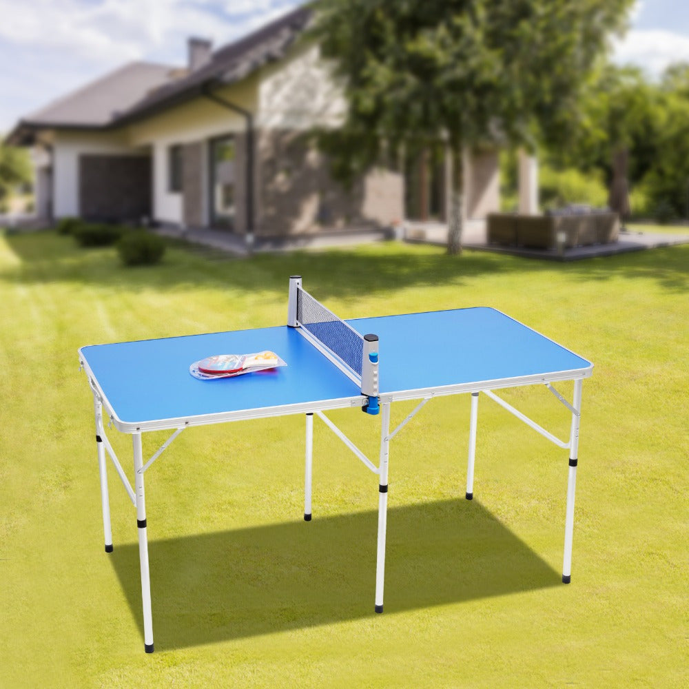 Tafeltennistafel – Pingpongtafel – Opvouwbare Tafel – Indoor Tafel – Outdoor Tafel – Draagbaar & Compact – MDF Blad & Aluminium Frame