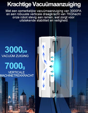 Robot Ramenreiniger - Robot raamwasser - Robot ramenwasser - Dubbel watersproeier - Slim geheugen - App control - Afstandsbediening - Wit