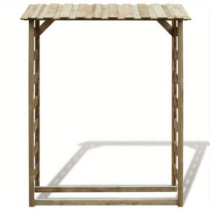 Houtrek – Brandhoutrek – Haardhoutrek – Houtopslag – Houtopslagrek – Extra Lang 150x44x176 cm – Weerbestendig Metaal & Eenvoudige Montage