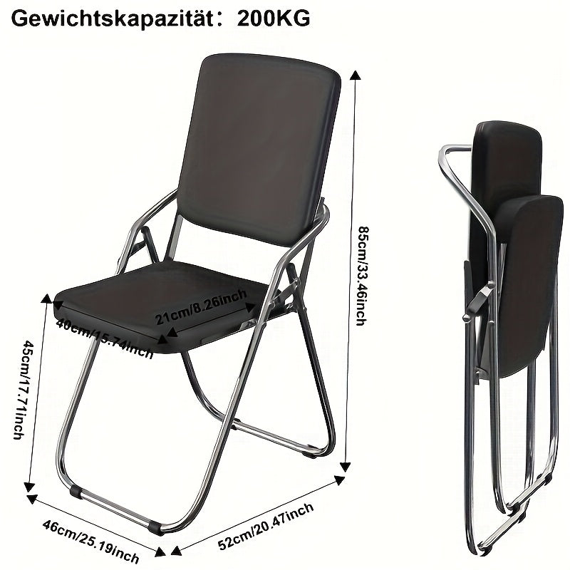 1pc Modern Space-Saving PU Armchair with Chrome Legs & Ergonomic Memory Foam Cushion - Wipe-Clean Easy-Clean Single Seat Chair with Armrests, Sturdy Metal Frame & Black/White/Gray Color Options for Kitchen, Bedroom, Dressing