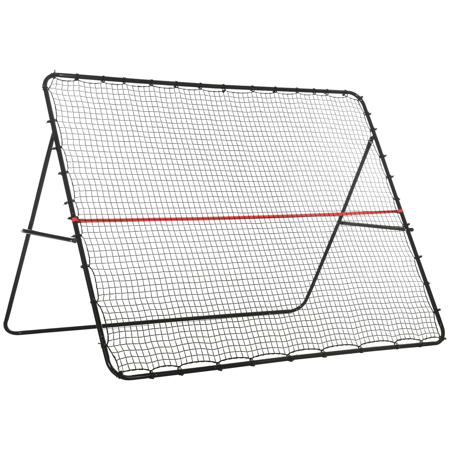Voetbaltrainer – Voetbal Rebounder – Trainingsnet – Bal Terugkaatsers – Voetbal Trainingsdoel – Verstelbaar Net – Stalen Frame – Duurzaam PE Net