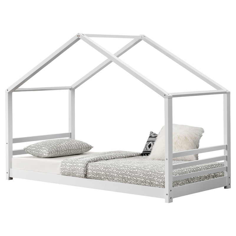 Vardø Kids' Bed House Bed 90x200cm White