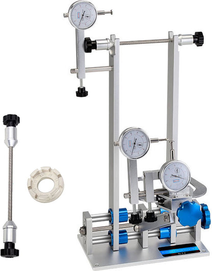 Trauning Stand - Racefiets Wiel - Reparatie Tool - Wiel Reparatie - Blauw - Velgen Correctie - Kalibratie Stand