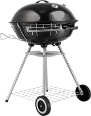 Houtskool Kogelgrill 56 cm - Draagbare BBQ Grill met Deksel - Grote Grilloppervlak - Zwart - 63 x 82 x 88 cm