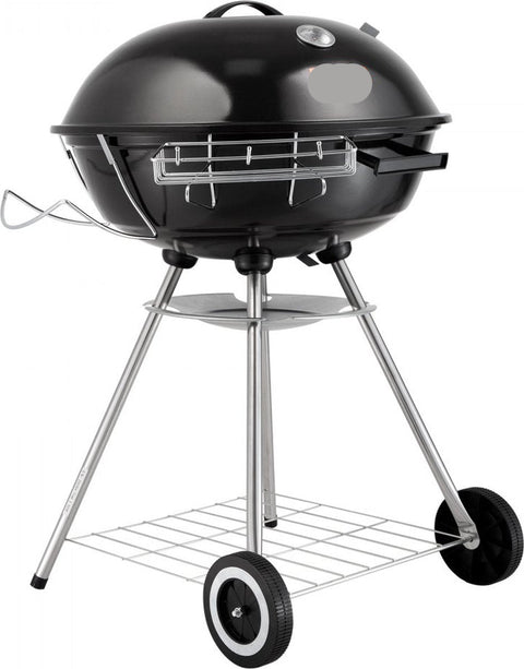 Houtskool Kogelgrill 56 cm - Draagbare BBQ Grill met Deksel - Grote Grilloppervlak - Zwart - 63 x 82 x 88 cm