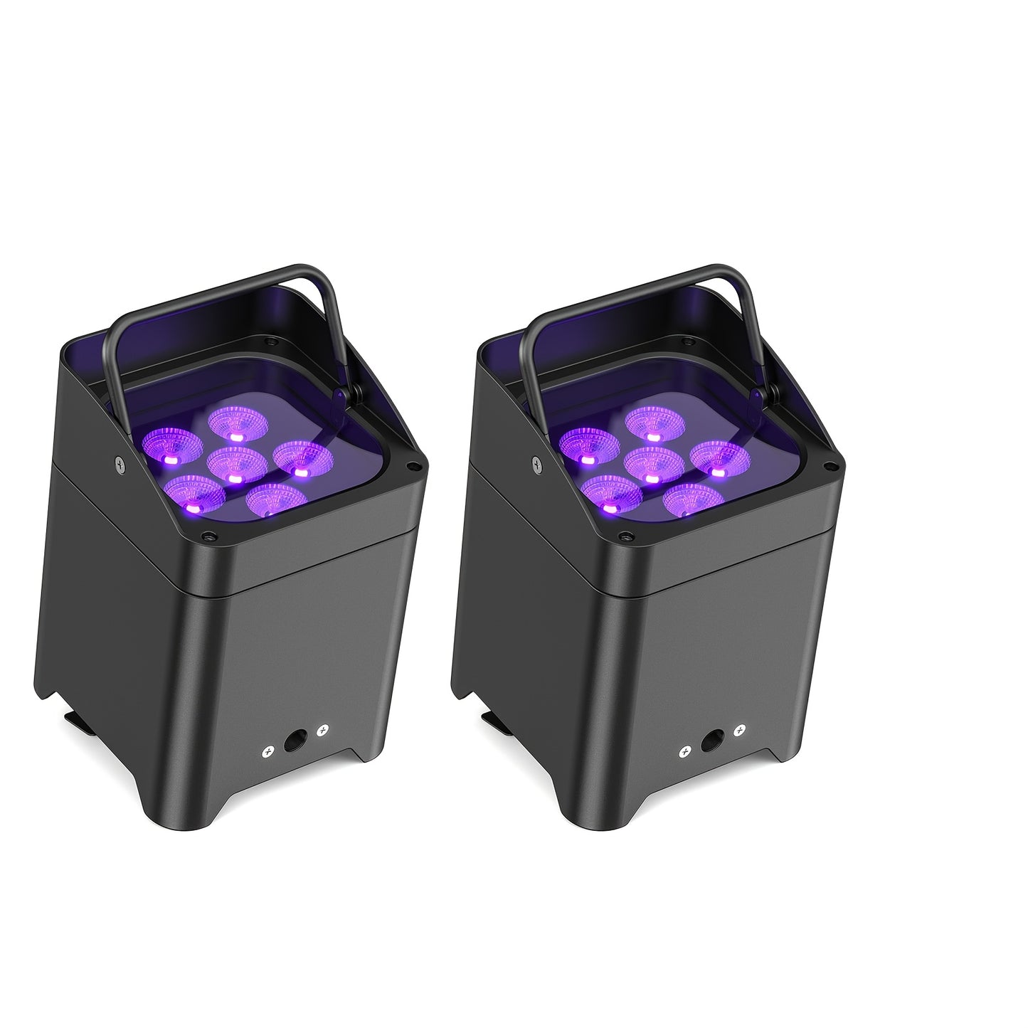 LED Par Licht – RGBWA+UV Spot – Podiumverlichting – DJ Verlichting – Feestverlichting – 2 Stuks Met Oplaadbare Batterij – DMX Sound Control – 108W Krachtige Kleurenspectrum