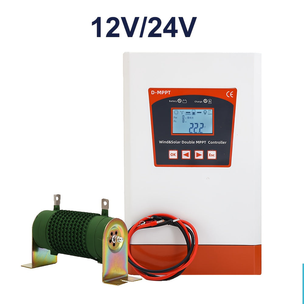Hybride Wind- en Zonne-energiesysteem – Windgenerator – Zonnestroomsysteem – Off-grid Energieoplossing – MPPT Controller – 3000W Wind + 1000W Solar – LCD Display – Stof- en Vochtbestendig