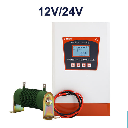 Hybride Wind- en Zonne-energiesysteem – Windgenerator – Zonnestroomsysteem – Off-grid Energieoplossing – MPPT Controller – 3000W Wind + 1000W Solar – LCD Display – Stof- en Vochtbestendig