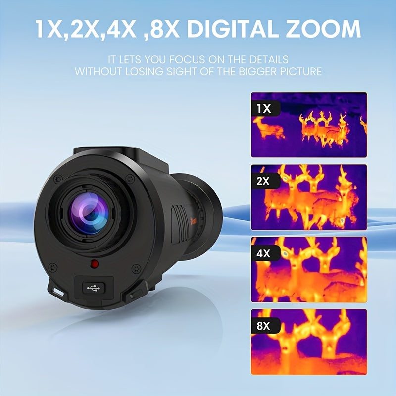nachtkijker – nachtkijker verrekijker – monoculair – thermal scope – infrarood – 8x digitale zoom – 4000mAh batterij – 384x288 HD resolutie