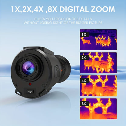 nachtkijker – nachtkijker verrekijker – monoculair – thermal scope – infrarood – 8x digitale zoom – 4000mAh batterij – 384x288 HD resolutie