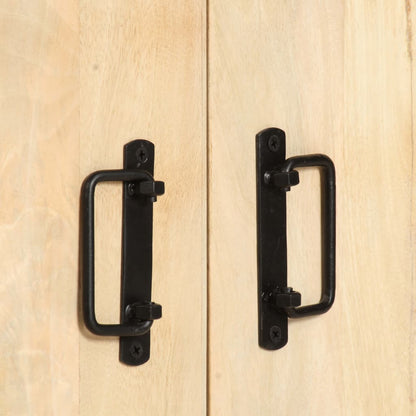 Boekenkast – Boekenrek – Vakkenkast – Stellingkast – Opbergkast – Massief Mango Hout – Industrieel Metaal Frame