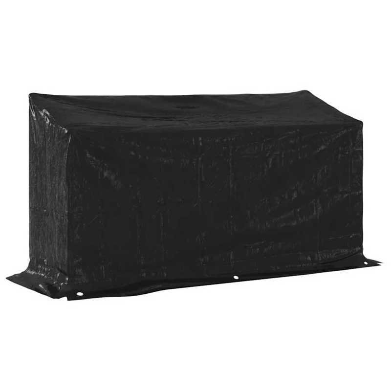 Houtopslag – Haardhoutrek – Brandhoutrek – Houtberging – Buitenrek – Roestvrijstalen Frame – Waterafstotende Regenkap 200,5x60,5x110,5 cm