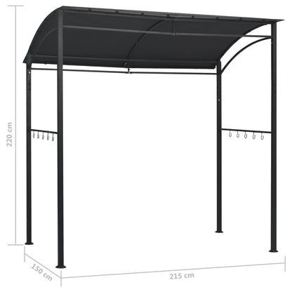 Barbecue Paviljoen – Barbecue Tent – Barbecue Overkapping – Barbecue Schaduwdoek – Barbecue Shelter – Stevig Stalen Frame – Weerbestendig Dak Antraciet