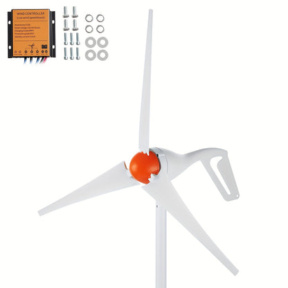 Windturbine Generator – Windmolen – Windenergie Generator – Kleine Windturbine – 12V Windenergie System – 500W Vermogen – MPPT Controller – Start Bij 2,5 m/s Wind