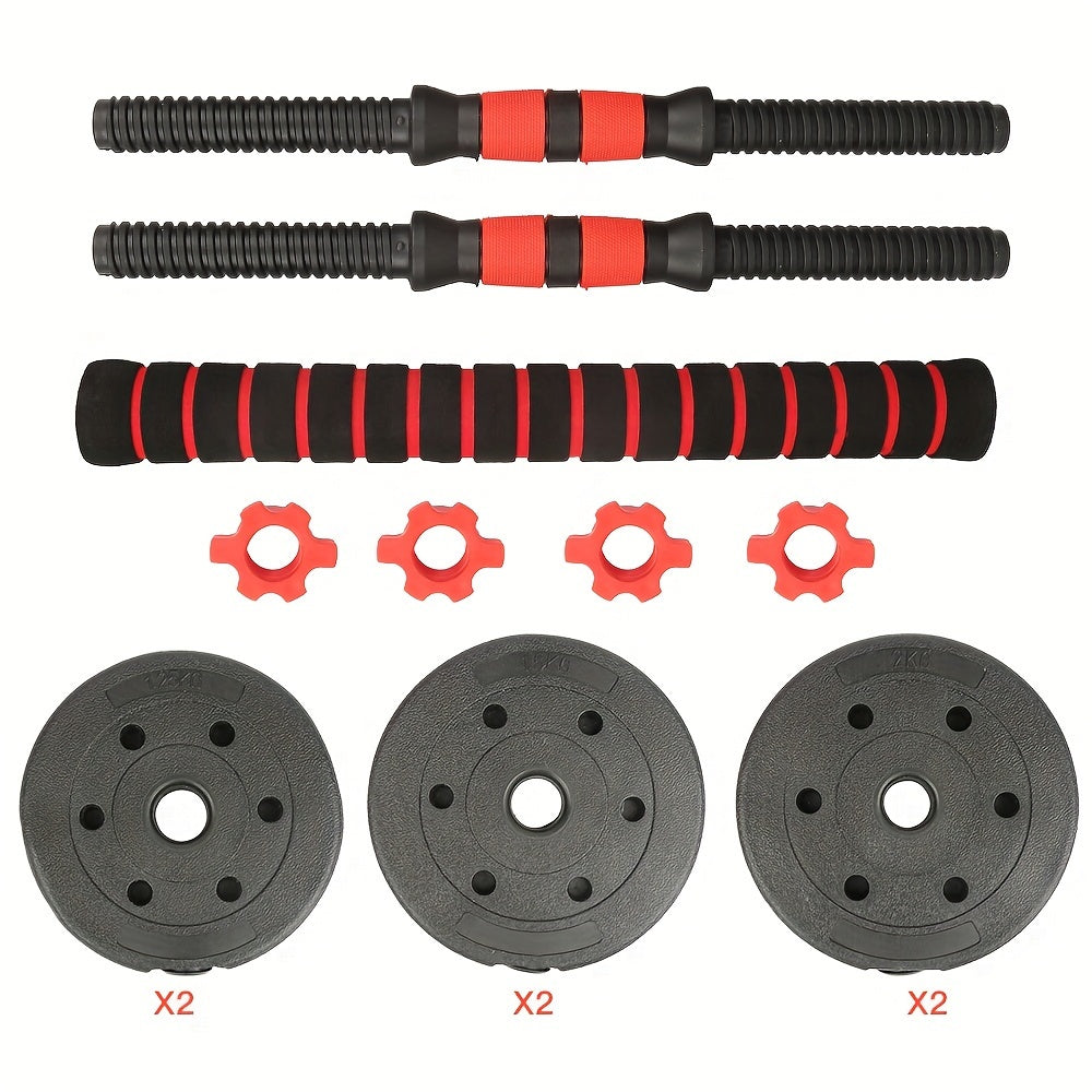 Verstelbare Dumbbell – Dumbbellset – Halterset – Krachttraining Gewichten – Fitness Halters – 20 kg – Antislip Handgrepen – Robuuste Metalen Stangen