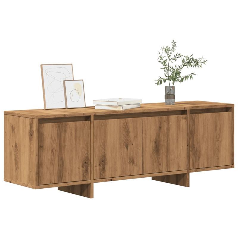 TV-kast – Tv-meubel – Houten kast – Eiken tv-meubel – Mediameubel – Massief eikenhout – Compact 120x30x40,5 cm – Duurzaam en stijlvol