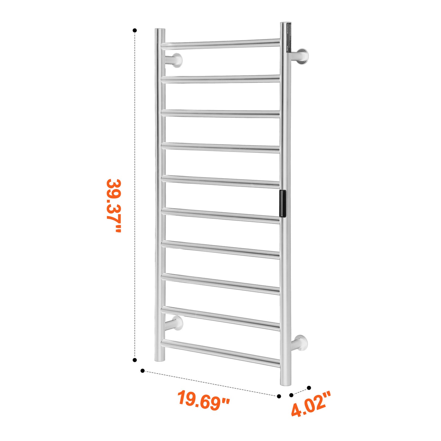 Elektrische Handdoekwarmer – Handdoekradiator – Verwarmd Handdoekrek – Badkamerrek – Wandmontage – RVS Staal – 5 Warmtestanden Met Timer