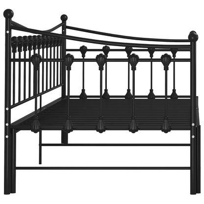 Bedbank – Slaapbank – Sofa Bed – Logeerbed – Uittrekbare Bedbank – Metalen Frame – 90x200 cm – Ruimtebesparend Ontwerp