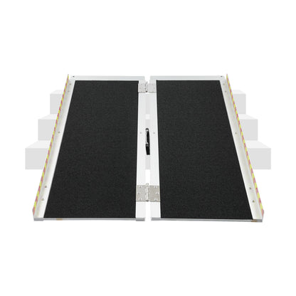 91.44cm Portable Ramp | Folding Handicap Ramp with Handle, Aluminum Alloy Material by NaMaSyo for Steps/Stairs/Scooter