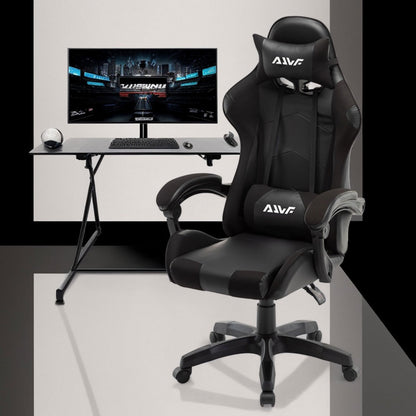 Gamingstoel – Gamestoel – Game Stoel – Gaming Chair – Bureaustoel – Ergonomisch Ontwerp – Verstelbare Rugleuning Kunstleer