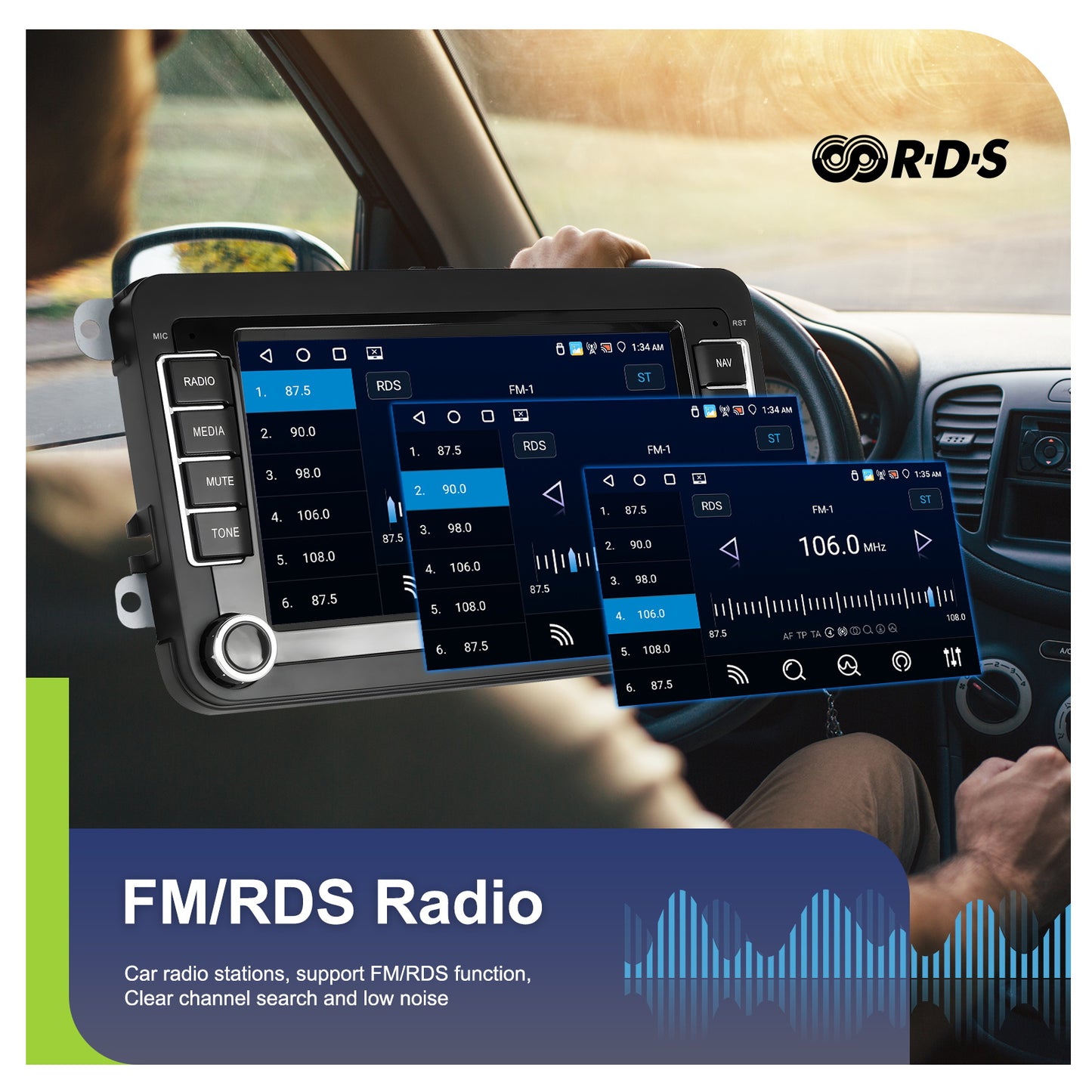 Autoradio – Car Radio – Auto Radio – Multimedia Systeem – In-Car Entertainment – 12,7 Inch HD Touchscreen – Wireless CarPlay & Android Auto met Camera en Microfoon