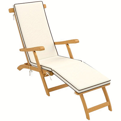 Draagbare Ligstoel – Inklapbare Tuinstoel – Strandstoel – Kampeerstoel – Lichtgewicht Bamboe Frame – Verstelbare Rugleuning