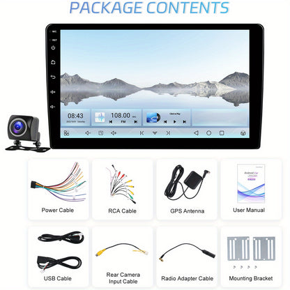 Autoradio – 2DIN Multimediaspeler – Car Radio – Android Autoradio – Auto Entertainment – 10,1 Inch HD Scherm – Qualcomm Snapdragon Chip – Draadloos CarPlay & Android Auto