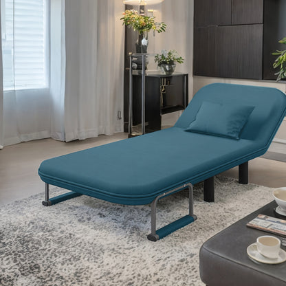 Bedbank – Slaapbank – Logeerbed – Bedmeubel – Sofa – Handmatig Inklapbaar – Memory Foam Kussens – Ruimtebesparend Design