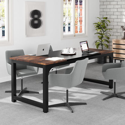 Extra Lang L-vormig Bureau – Hoekbureau – Werkplektafel – Computerbureau – Studiebureau – Ruim Werkblad 180 cm – Stabiele Metaal & Hout Constructie