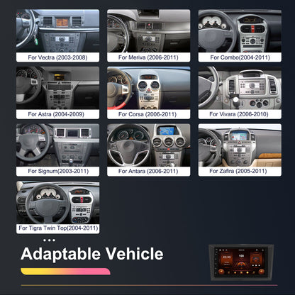 Android Auto Multimediasysteem – Autoradio – Touchscreen Navigatie – Draadloos CarPlay – Opel Compatible – 7 Inch HD Scherm – Inclusief AHD Achteruitrijcamera en Microfoon – Plug & Play Installatie