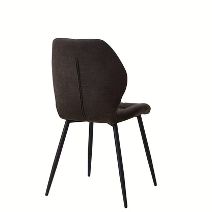 Eetkamerstoelen – Stoelen – Kuipstoelen – Fauteuils – Dining Chairs – Set Van 4 – Linnen Bekleding – Ergonomische Rugleuning – Metalen Poten – Comfortabel & Duurzaam