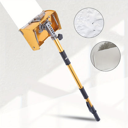 Afwerkbox – Stucgereedschap – Plamuurbox – Vulmiddelbox – Muurplamuur Set – Verstelbare Steel 90-150 cm – Lichtgewicht Aluminium