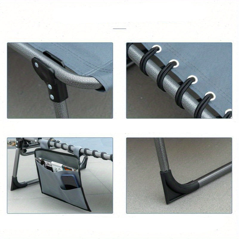 Verstelbare Lounge Stoel – Vouwstoel – Tuinstoel – Strandstoel – Kampeerstoel – Weerbestendig Polyester – Lichtgewicht Inklapbaar