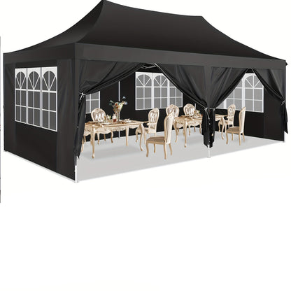 Partytent – Paviljoen – Feesttent – Tuintent – Overkapping – Opvouwbaar – 3,05x6,1 m – Afneembare Zijwanden – Verstelbaar Hoogte – Hexagonaal Frame – Waterdicht – Inclusief Draagtas