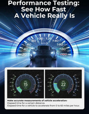 OBD2-scanner - Diagnosecomputer - Slimme diagnosetool - Foutverwijdering - 28 resetfuncties - Draadloos - Volledige systeemcodelezer - Actieve test