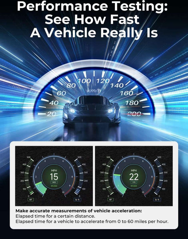 OBD2-scanner - Diagnosecomputer - Slimme diagnosetool - Foutverwijdering - 28 resetfuncties - Draadloos - Volledige systeemcodelezer - Actieve test