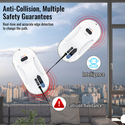 Household Window Automatic Water Spray Cleaning Robot Vacuum Cleaner Remote Control Electric Window Wiper Household Glass Wiper