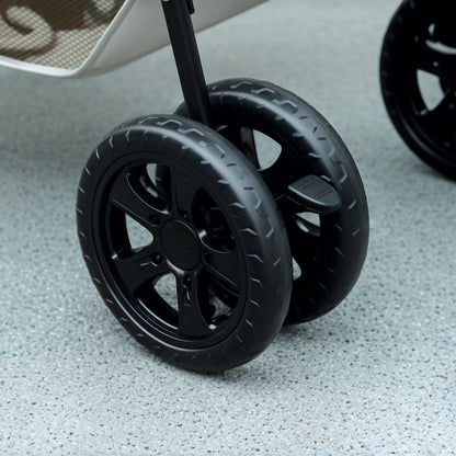 Huisdierrenwagen – Dierenwagen – Wandelwagen – Draagmand – Transportkar – Lichtgrijs – 3-in-1 Inklapbaar Ontwerp – Afneembare Regenhoes
