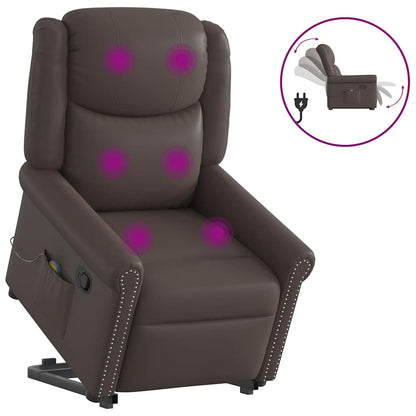 Sta op stoel – Relaxfauteuil – Elektrische Fauteuil – Verstelbare Stoel – Zitstoel – Elektrisch verstelbaar – Kunstleer bekleding – 135° kantelbaar