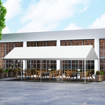 Partytent – Opslagtent – Garagetent – Tuintent – Opvouwbare Tent – Waterbestendig – Stevig Gegalvaniseerd Stalen Frame – 3x4 M Wit