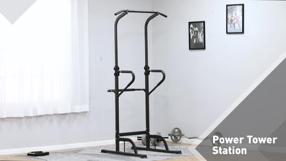 Pull-up Rek – Optrekstang – Workout Station – Roman Stoel – Dipstation – Verstelbare Hoogte – Stabiele Metalen Constructie Tot 120 kg